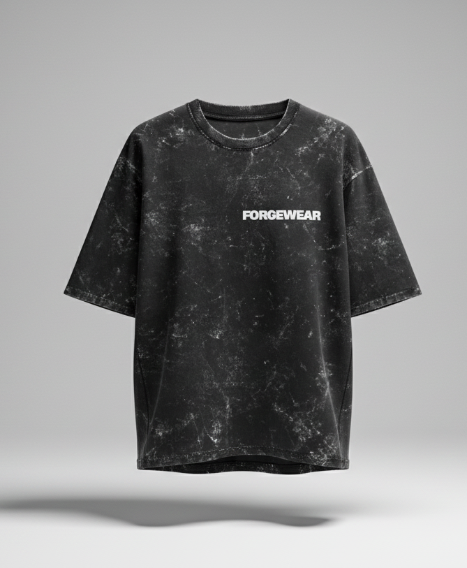 Unisex Acid Washed Oversized Tee